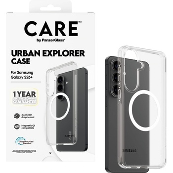 Image 1 of Panzer Гръб CARE by PanzerGlass за Samsung Galaxy S26 Plus, Urban Explorer Case w. White Qi - Прозрачен