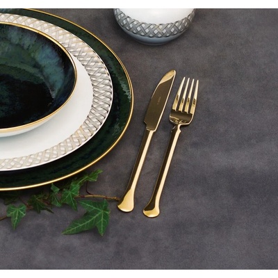 Herdmar Комплект прибори за хранене kiev- 36 части - позлатени (-194-3036-0117-300-0017)