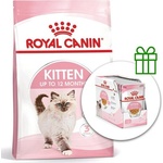 Royal Canin Kitten гранули за котенца в тяхната втора фаза на растеж 10 кг + 12 пауча безплатно