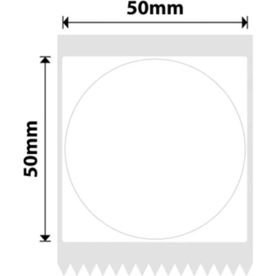 Niimbot štítky T 50 × 50 mm 150 ks okrúhle (3 rolky)