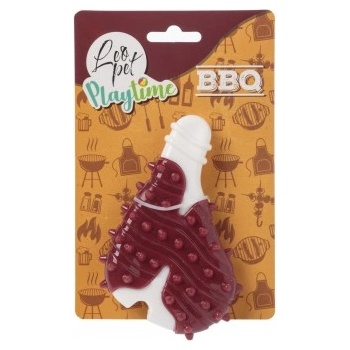 LEOPET Играчка за куче - tpe Стек с аромат на барбекю - 13х7, 5 см - 1 бр, leopet Италия, 76066/ghp101