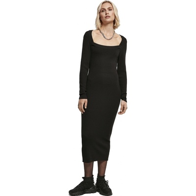 Urban Classics Long Knit Dress Black