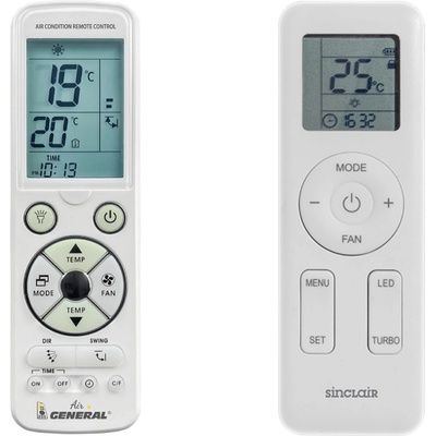 General Sinclair asv-25bs, asv-35bs - луксозно с подсветка дистанционно управление (asv-25bs, asv-35bs)