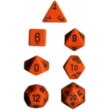 Chessex Opaque Polyhedral 7-Die Sets Orange