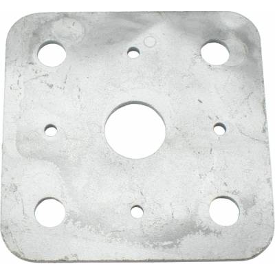 MTR Deska k patce sloupku, bez matice, 110x110mm, 4mm, ZN