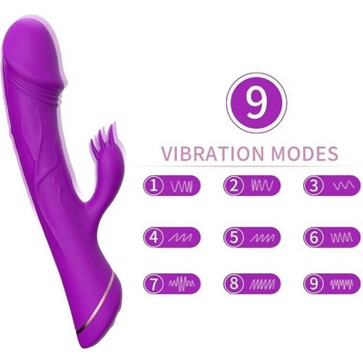 Armony Dildo Rabbit Silicone Purple