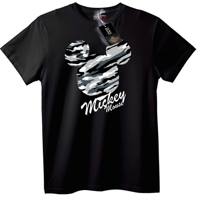 NOONEBRAND Тениска Mickey Mouse с камуфлаж - L, Black