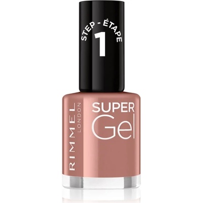 Rimmel Super Gel гел лак за нокти без използване на UV/LED лампа цвят 033 R&B Rose 12ml