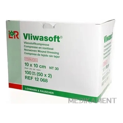 Vliwasoft kompresy sterilné 10 x 10 cm 2 ks