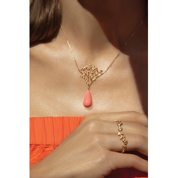 Lilou Позлатено колие Lilou 253/380/LAN/KOR/48/PO (253/380/LAN/KOR/48/PO)