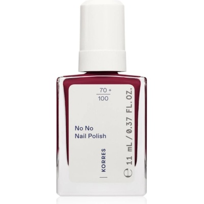 KORRES No No Nail Polish подхранващ лак за нокти цвят 59 Burgundy Red 11ml