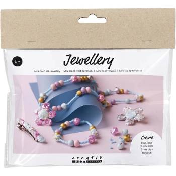 Diy Kit Mini Craft Kit Jewellery, Blue, Light Blue, Pastel Pink, 1 Pack (977747)