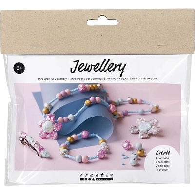 Diy Kit Mini Craft Kit Jewellery, Blue, Light Blue, Pastel Pink, 1 Pack (977747)