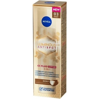 Nivea Luminous CC Fluid SPF30 3v1 Deep 03 40 ml