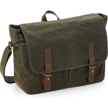 Quadra Voskované plátno Heritage messenger 34 x 26 x 12 cm Zelená