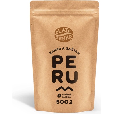 Zlaté Zrnko Peru Kakao a gaštan 500 g