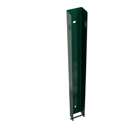 Koncový PLECH držák podhrabové desky, výška 50 cm, deska 5 cm – zelený