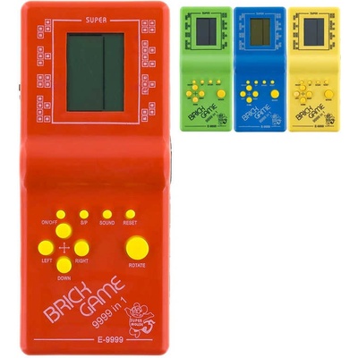 Hra retro postřehová elektronická Kvadrix na baterie Tetris 4 barvy