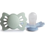 FRIGG Lucky Size 1: 0-6 months биберон Sage/Powder Blue 2 бр