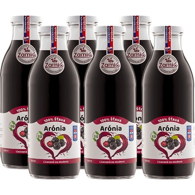 Zamio 100% ovocná šťava Bio Arónia 6 x 0,5 l