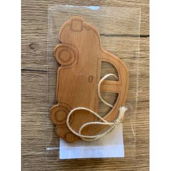 SOJKA Dřevěná vůně do auta - Anděl obrys