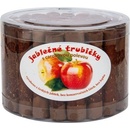 Jablečné trubičky s čokoládovou polevou bez cukru váha 540 g