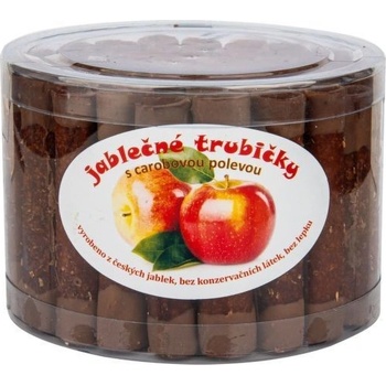 Jablečné trubičky s čokoládovou polevou bez cukru váha 540 g