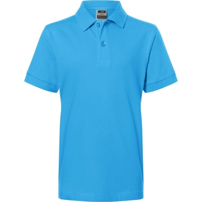 James & Nicholson Polokošile JN 70K krátký rukáv Aqua