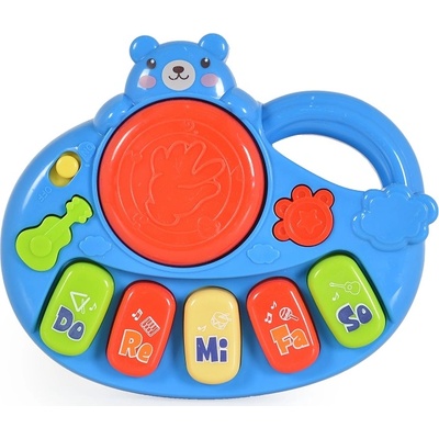 Aiyingle Музикална играчка Aiyingle - Мече-пиано с барабан (111570)