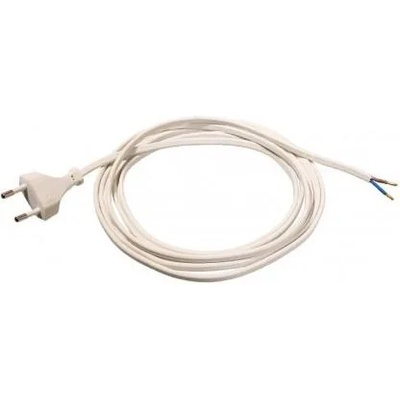 as Schwabe GmbH Кабел 2x0.75 кв. мм, 1.5 м, H03VVH2-F, бял AS - SCHWABE