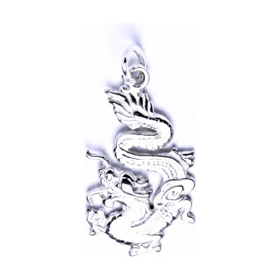 Čištín Stříbrný přívěšek, čínský drak, P 774 – Zboží Mobilmania