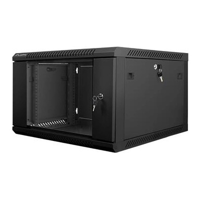 Lanberg rack cabinet 19 wall-mount 6U / 600x600 for self-assembly (flat pack), black (WF01-6606-10B)