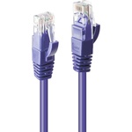 Lindy Пач кабел LINDY 48121, U/UTP, Cat. 6, 0.5m, лилав (LNY-48121)