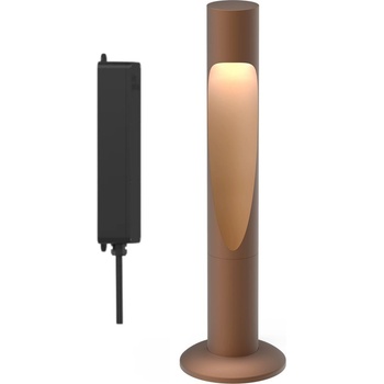 Louis Poulsen Градинска лампа Flindt LED 4000K с основа за монтаж и адаптер 34, 5 см кафява (5747402283)