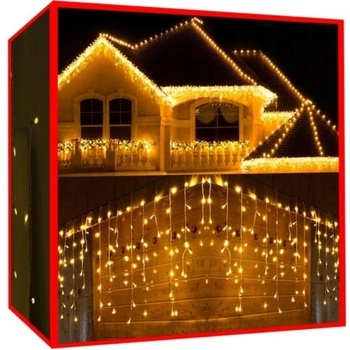 Izoxis 11519 Vianočný svetelný záves 300 LED 2.48 W teplá biela 15 m