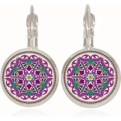 Blingstar náušnice Mandala visací 1543
