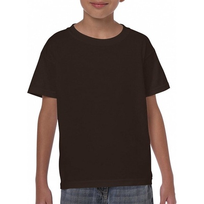 Gildan detské tričko Heavy tmavo hnedá