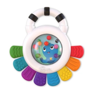Baby Einstein Vynikající kousací kroužek Opus™ se senzorickými chrastítky