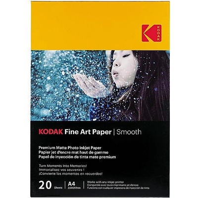 Kodak Фотохартия KODAK Fine Art Smooth A/4 230g 20 листа/пакет KO-9891092 (KO-9891092)