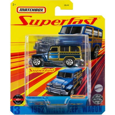 Toys Auto Matchbox Superfast 1962 Willys Jeep wagon