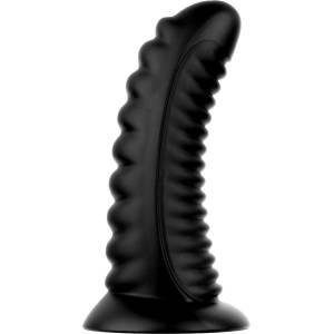 BUTTR Double Ribbed Butt Plug 26cm Black