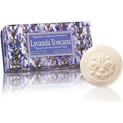 Saponificio Artigianale Fiorentino Ručně balená mýdla Lavanda Toscana 6 x 50 g