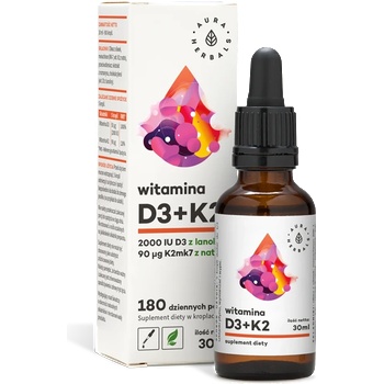 Aura Herbals Витамин D3 + K2 30 ml капки | Aura Herbals (10320 AH)