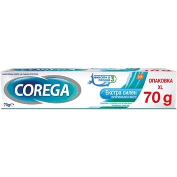 Corega Extra Strong Original 70g , Фиксатор за зъбни протези (COREGAEXSTR70)