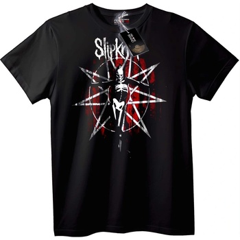 NOONEBRAND Тениска Slipknot Петолъчка Скелет - 3XL, Black