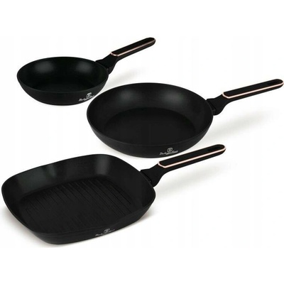 BerlingerHaus Sada 3 pánví BH-8361 Kolekce Black Rose