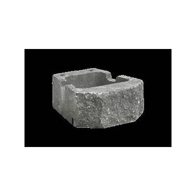 GEOSTONE miniSHELF štípaný Bílá natur-černá C8