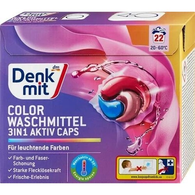 Denkmit Color waschmittel Activ prací kapsle 22 PD