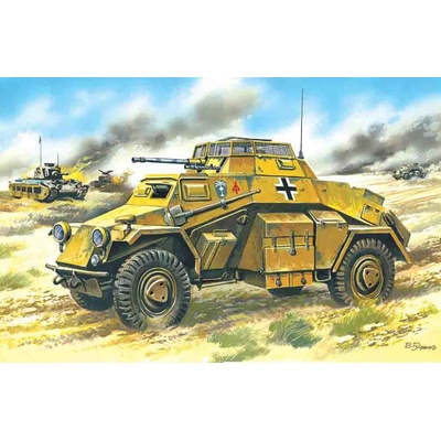 ICM Sd.Kfz.222 German Light Armoured Vehicle 1:72
