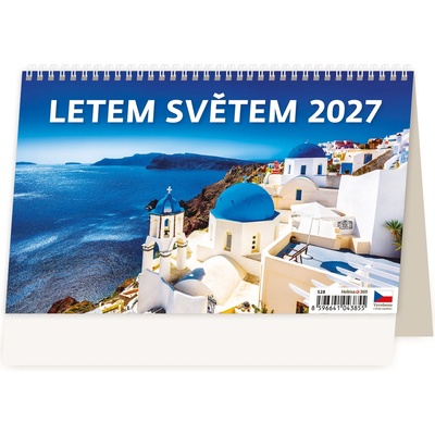 stolní Letem světem 22,6cm x 13,9cm, S28-27 2027